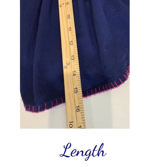 Free People Boho Embroidered Crop Top Navy Blue Peasant Blouse Medium - Picture 9 of 10